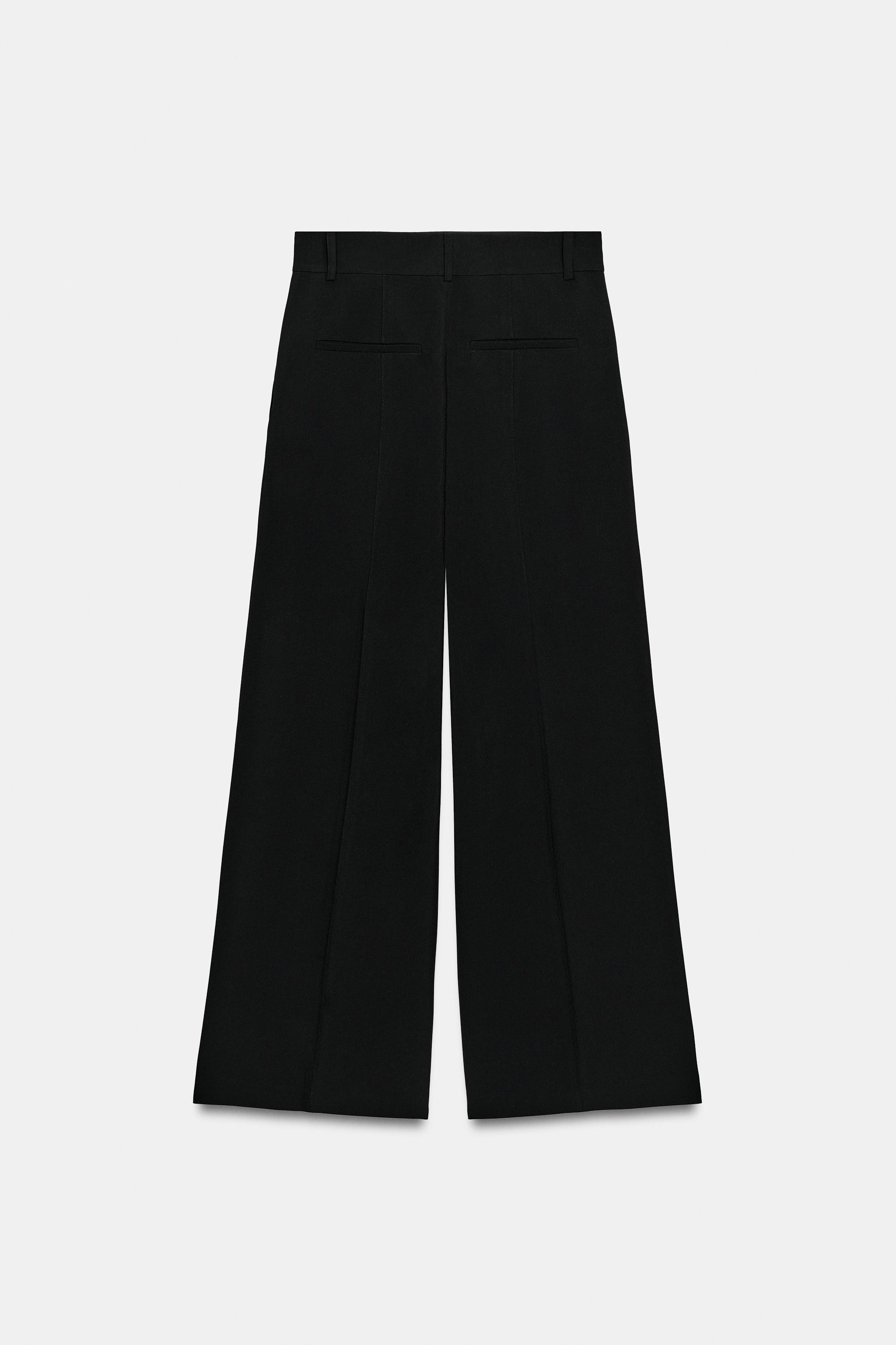 ZW COLLECTION STRAIGHT LEG PIN TUCK PANTS | Zara US