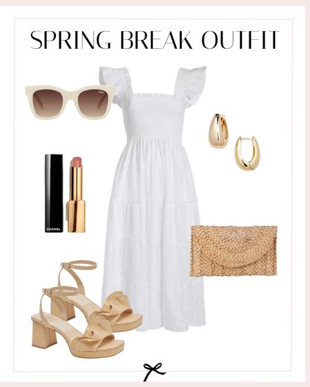 This white dress paired with cute nude heels is perfect for a spring babyshower or even brunch with the girls! 

#LTKSeasonal #LTKstyletip #LTKshoecrush