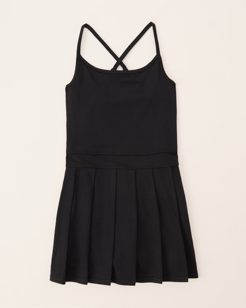 pleated active airknit skort dress | Abercrombie & Fitch (US)