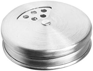 24 Stainless Steel Revolving Lids for Square Spice Bottles - Caps for SpiceLuxe Glass Square Spic... | Amazon (US)