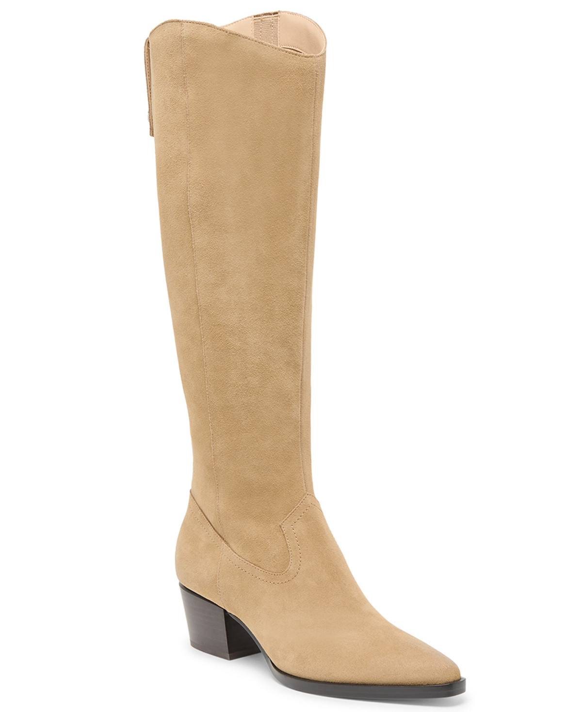 Dolce Vita Women's Virona H2O Pull-On Tall Western Boots - Dark Taupe Suede H2O | Macy's