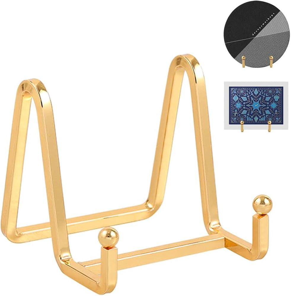 Plate Holder Easel Display Stand - 3 inch Metal Plate Stands for Display - Tabletop Picture Stand... | Amazon (US)