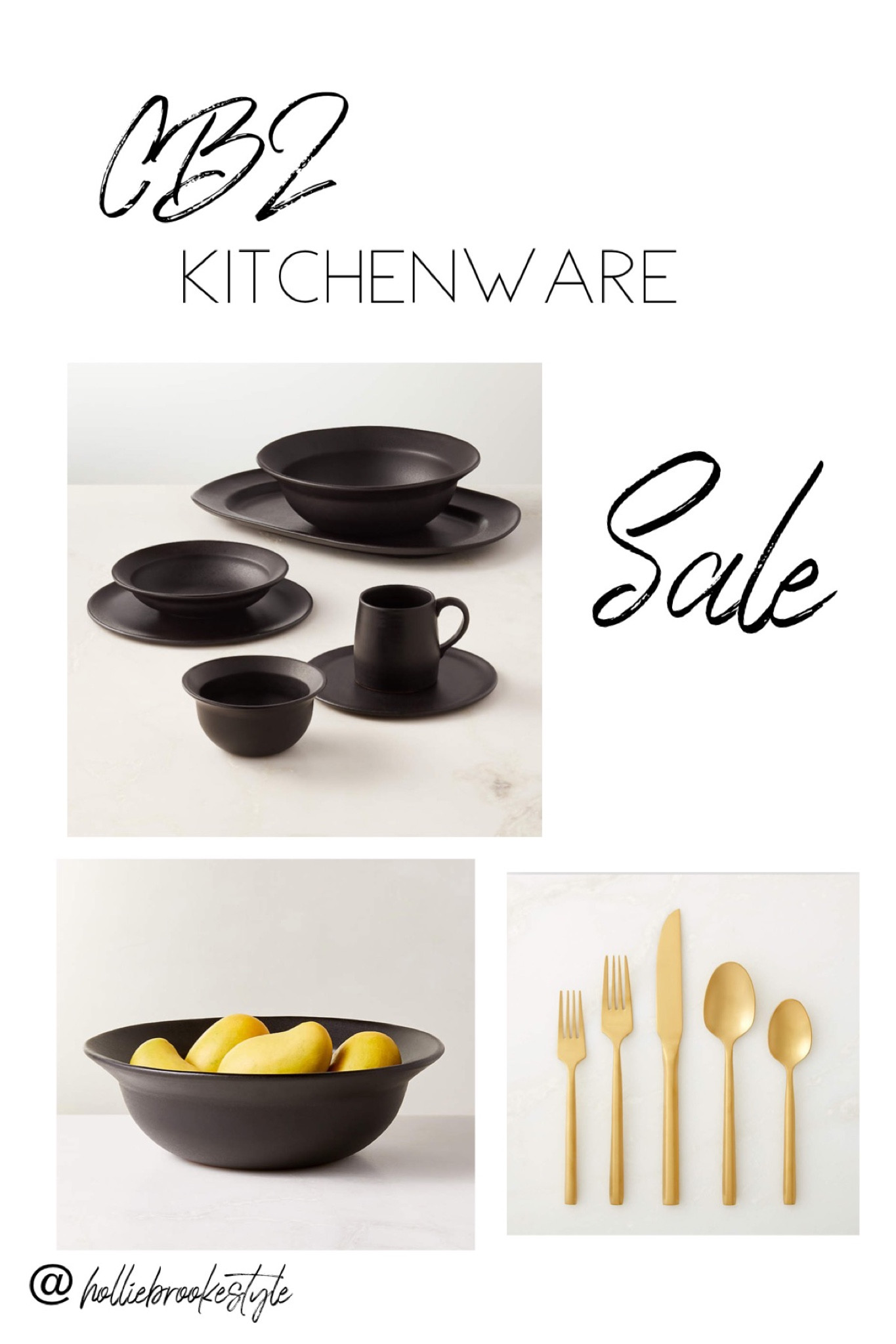 CB2 kitchenware on clearance 

Black mug 
Flatware 
Fruit bowl
Kitchen items
Black terracotta
Black dinner plates
Tea coffee mug 

#LTKhome #LTKFind #LTKsalealert