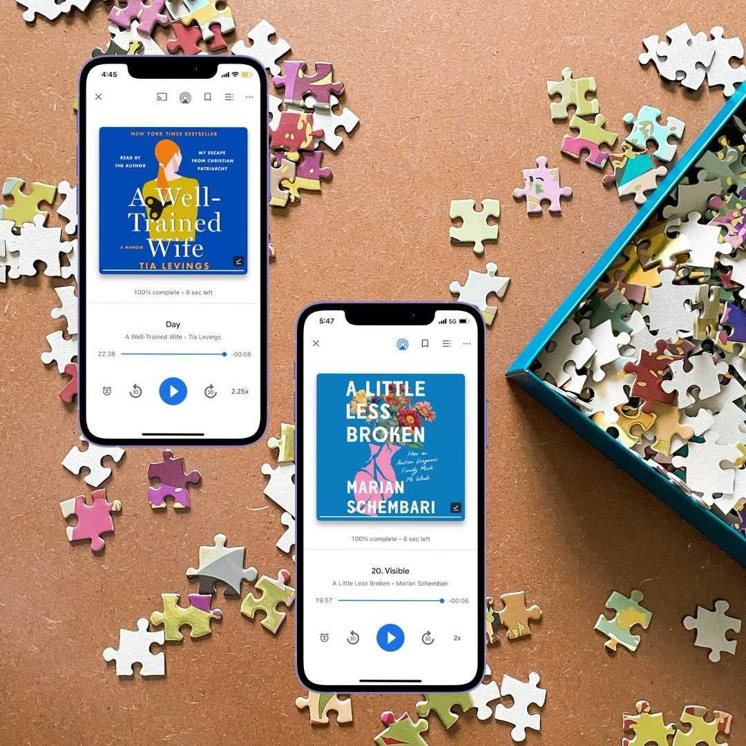 🎧 AUDIOBOOK REVIEWS 🎧 

A Well-Trained Wife by Tia Levings

This was a powerful and heart-breaking memoir about Christian fundamentalism (think - Duggar family). I cannot believe the abuse the author endured from her husband. Highly recommend the audiobook version.

A Little Less Broken by Marian Schembari

Another powerful audiobook about the author’s journey to an autism diagnosis. I learned a lot and really resonated with her chapters on parenting struggles.

Thank you @macmillan.audio for the #gifted audiobooks! 

#bookreviews #showmeyourmemoir #alittlelessbroken #awelltrainedwife #memoir #nonfictionbookparty #nonfictionbooks #bookworm #bibliophile #readingisfun #readingisfundamental #goodbooks #readersareleaders