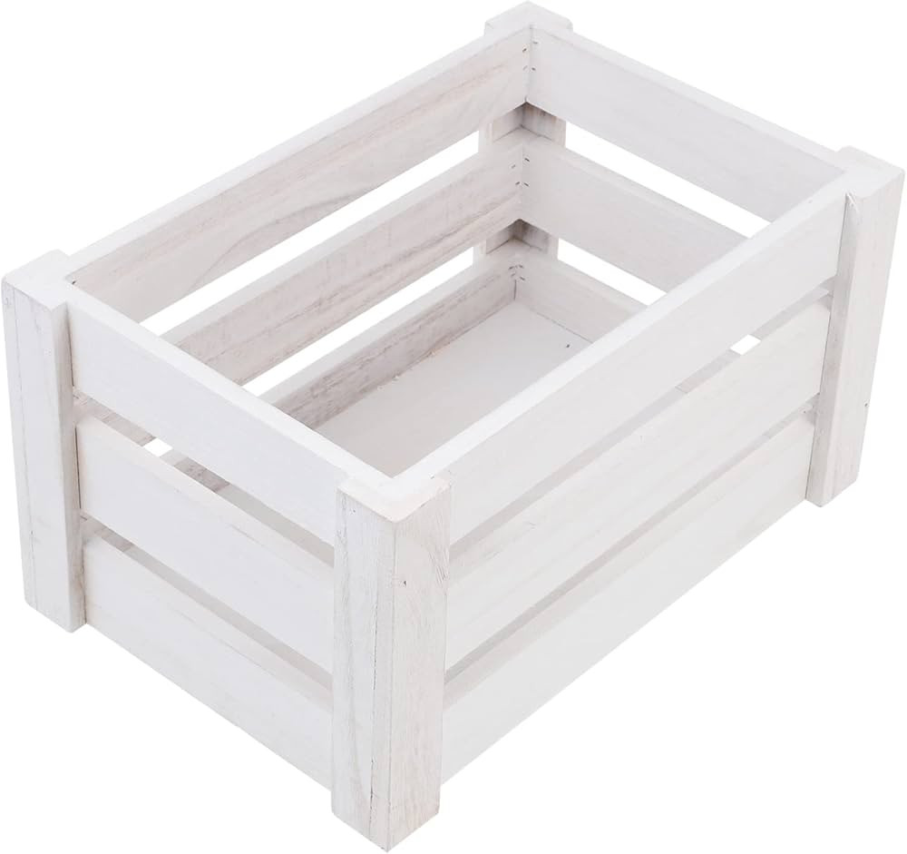 CLISPEED Vintage Wooden Crate Nesting Wooden Crates Wooden Basket Storage Crates Vintage Rustic W... | Amazon (US)