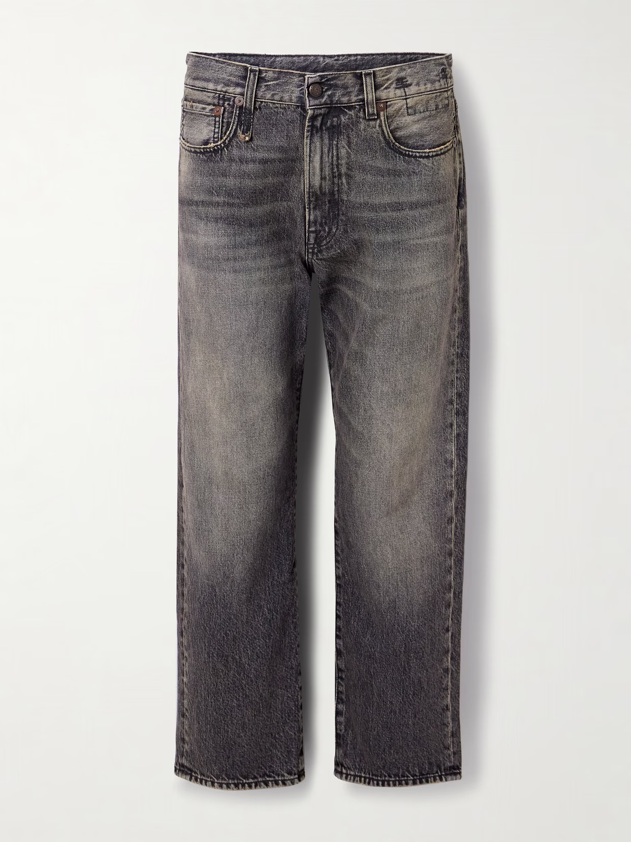R13 - Distressed Boyfriend Jeans - Blue | NET-A-PORTER (US)