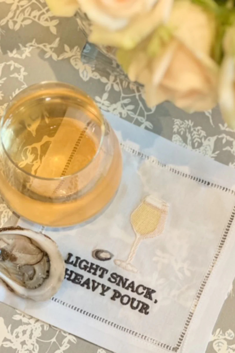 Light Snack, Heavy Pour Cocktail Napkins (Set of 4) | Tuckernuck (US)