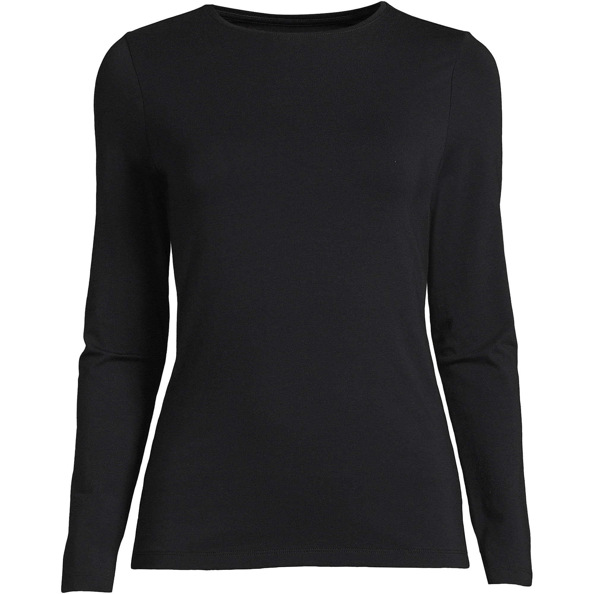 Women's Long Sleeve Lightweight Jersey Crew Neck Top | Lands' End (US)