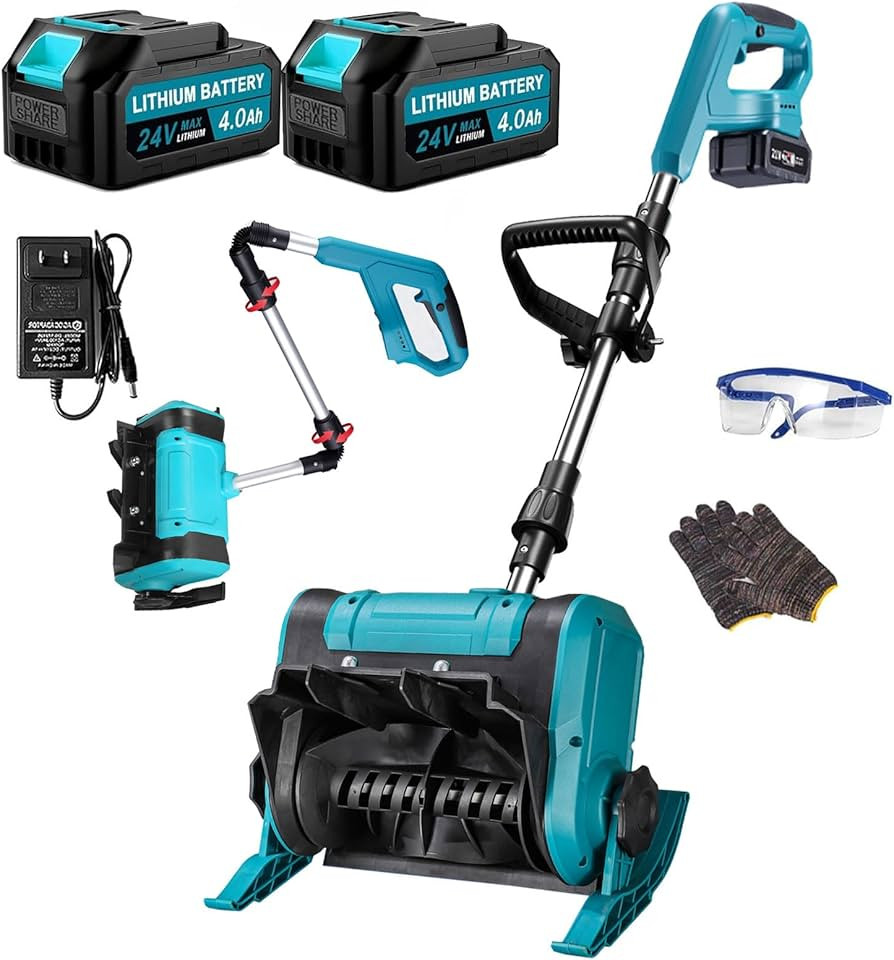 Cordless Snow Shovel Electric Snow Blower 20ft Throw Distance, Adjustable Snow Removal Direction,... | Amazon (US)