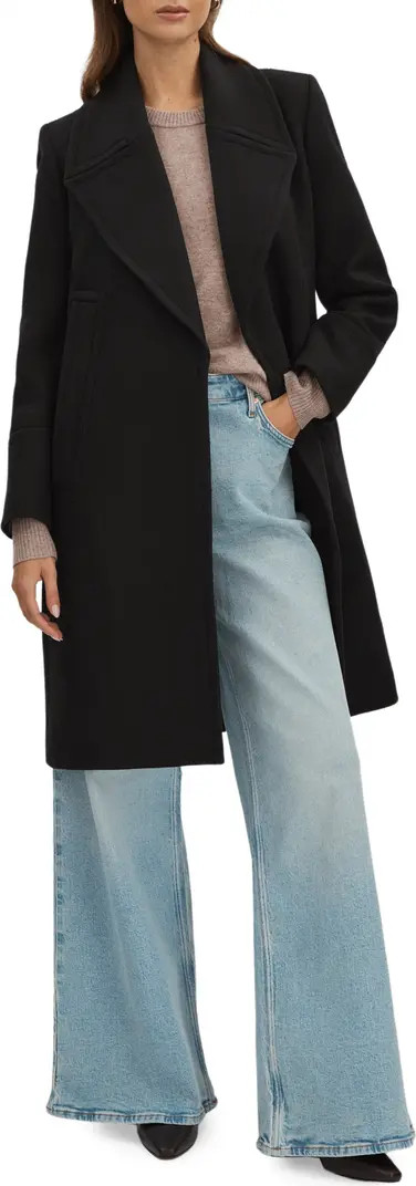 Reiss Katia Wool Blend Felt Coat | Nordstrom | Nordstrom