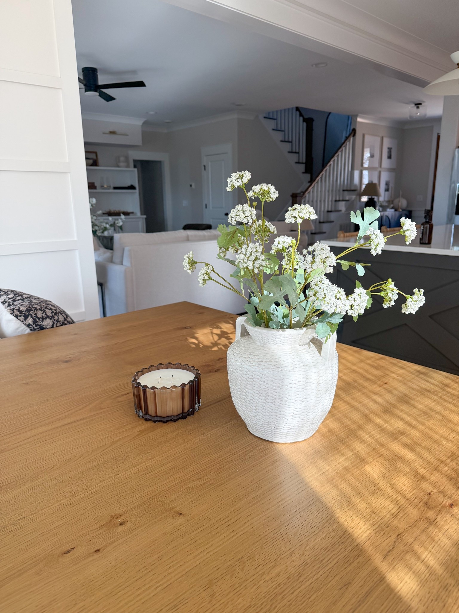 Table centerpiece, spring table, simple table centerpiece, modern Classic style, dining nook, dining table, vase and stems

#LTKHome