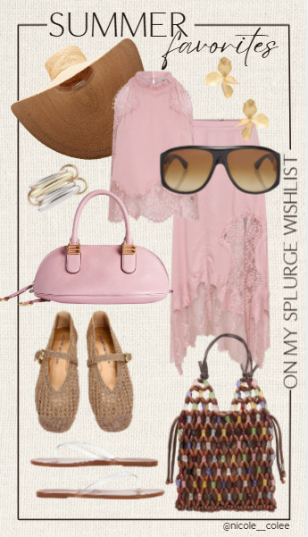A little luxury, a few smart splurges, and pieces I'll be wearing all summer long. 💕✨

This week's wishlist is filled with timeless finds that instantly elevate your wardrobe—from the prettiest blush lace dress and woven ballet flats to chic sunnies, a statement tote, and accessories that make every outfit feel a little more expensive. These are the forever pieces I'll reach for season after season.

Everything is linked here if you're in the mood to treat yourself. 💗

#LTKLuxury #SummerStyle #NicoleColeeStyle #ResortWear #LTKFinds 

 #LTKdayinmylife #LTKgrwm #LTKootd