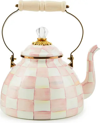 Rosy Check Enameled Steel 3-Quart Tea Kettle | Nordstrom
