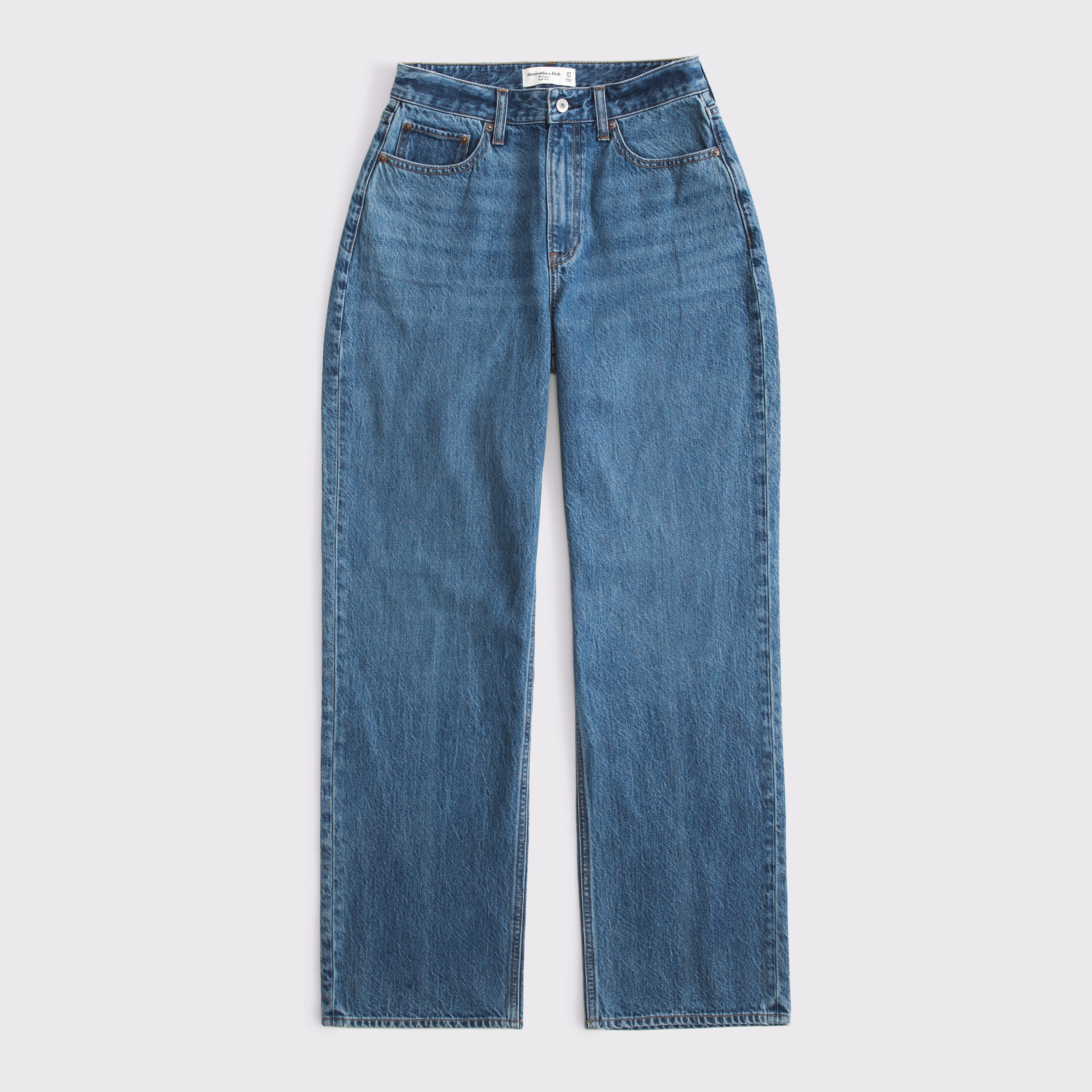 Curve Love High Rise Loose Jean | Abercrombie & Fitch (US)