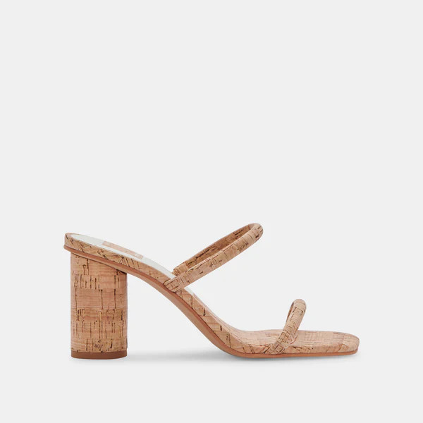 NOLES HEELS IN NATURAL CORK | DolceVita.com