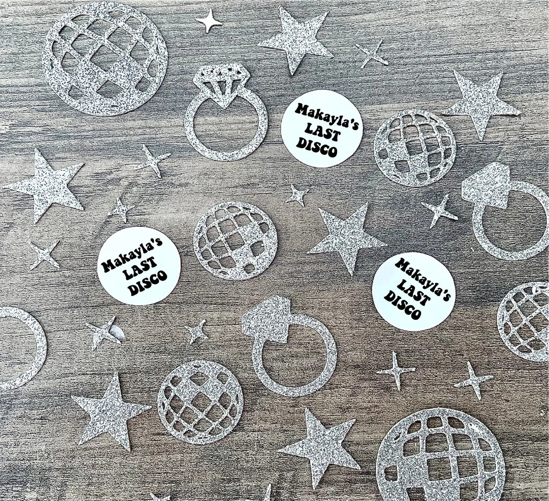 last disco customized confetti, bachelorette party, bachelorette gifts | Etsy (US)