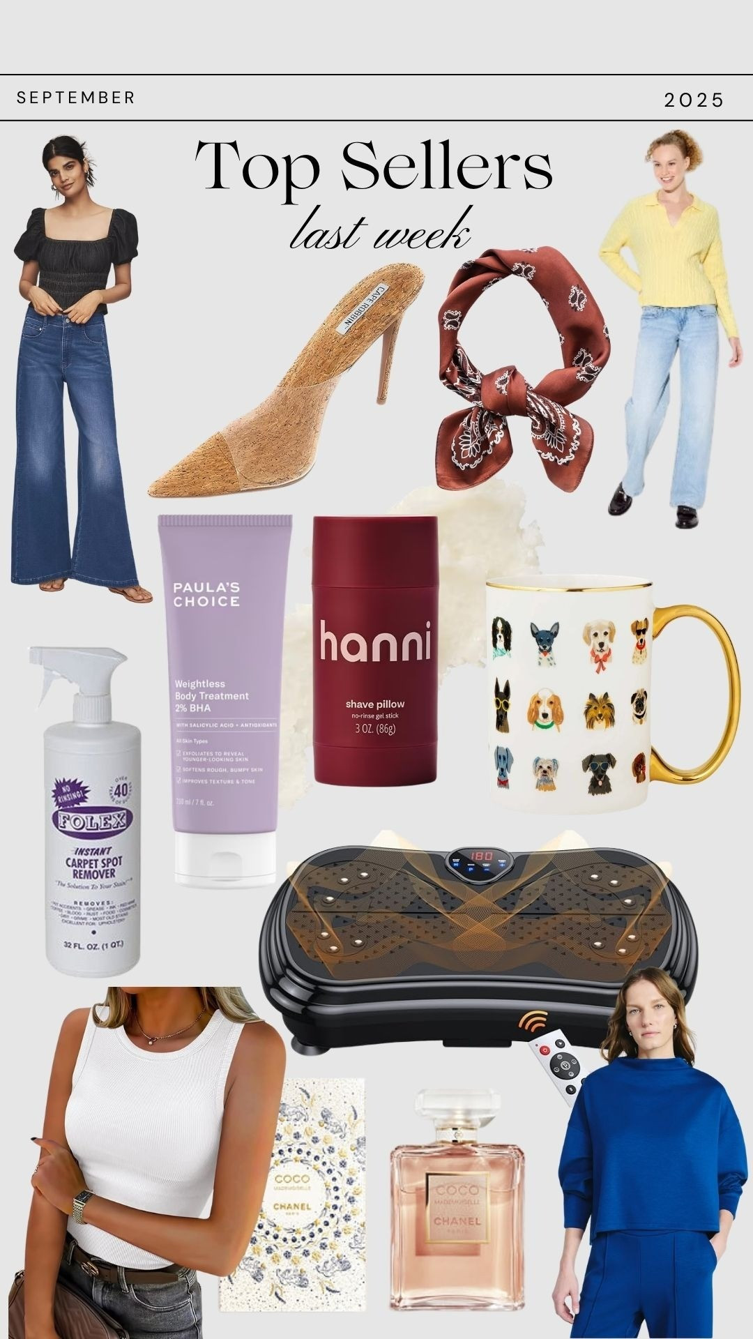 Last week's best sellersJeans, pillows shave, beauty finds, pullovers, scuba material, athleisure,  skin serum, anti aging, tank tops, jeans, flares jeans, yellow, yellow sweater, spring looks, vibration plate, clear heels, bananas, perfume, Chanel, sales, deals trending, viral, dupes, designer dupes, affordable fashion, fashion tips, style tips,

#LTKHome #LTKselfcare #LTKActive