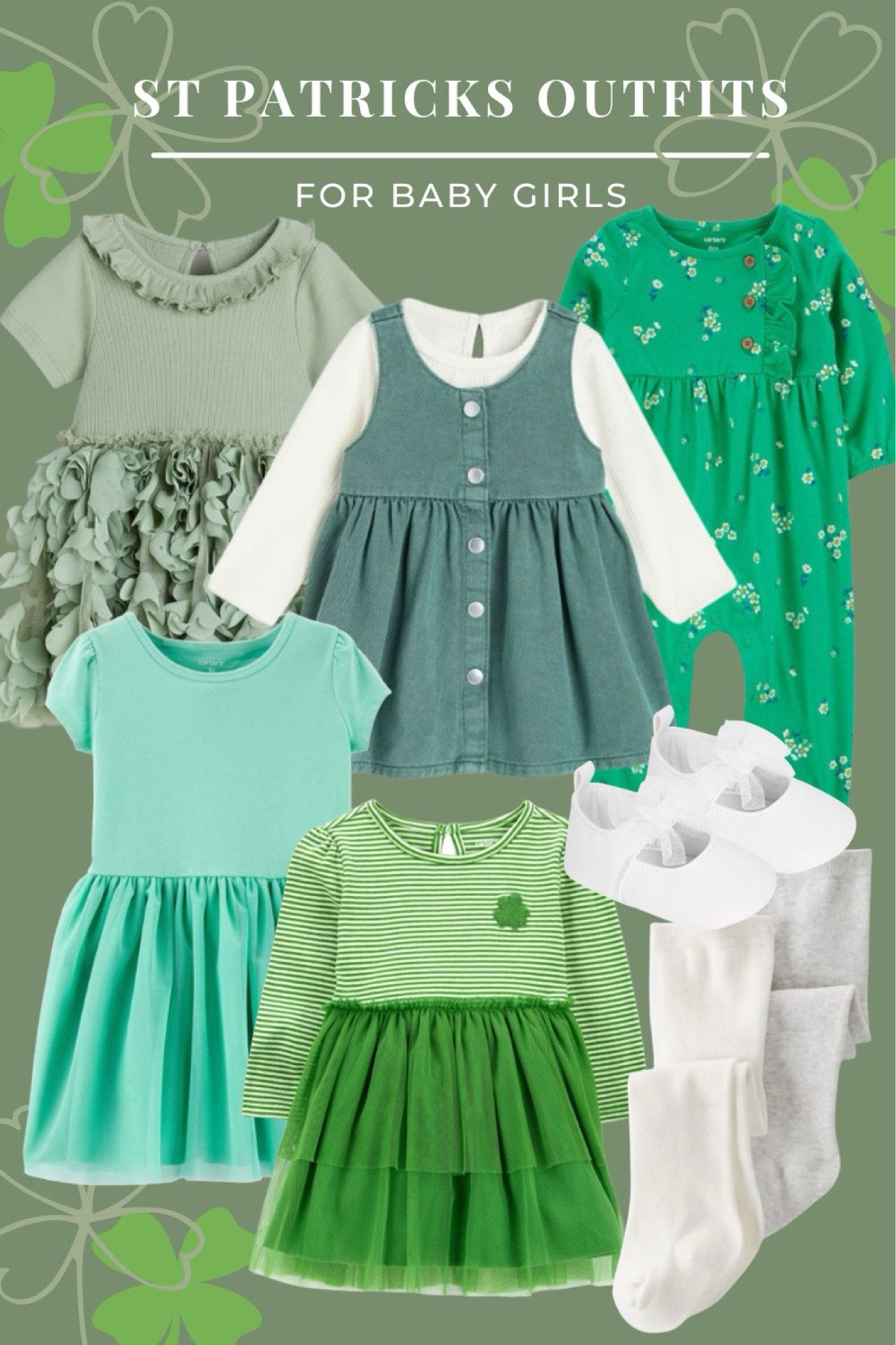 🍀 ST PATRICKS DAY OUTFITS FOR BABY GIRL 
#stpatty #stpateicksoutfits #babygirloutfits #babyspringoutfits

#LTKSpringSale #LTKbaby #LTKkids