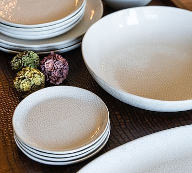 Serene Stoneware Appetizer Plates - Set of 4 | Pottery Barn (US)