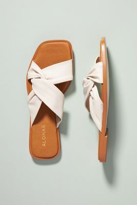 Alohas Knotted Slide Sandals | Anthropologie (US)