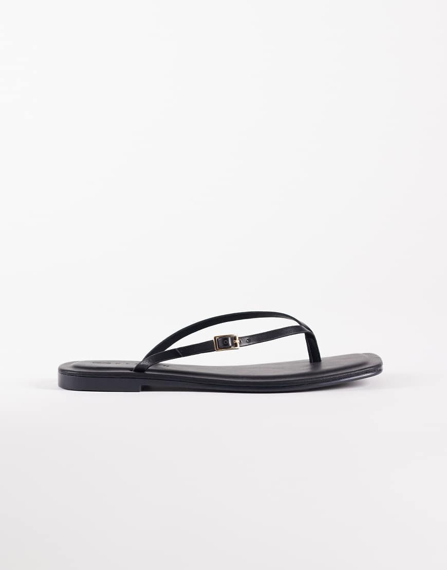 ASOS DESIGN Fitz skinny strap sandals in black | ASOS (Global)