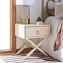 Safavieh Odilia 1-Drawer Nightstand - White | HSN
