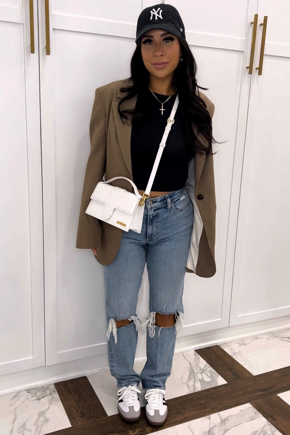 XS top. 0 short in jeans. Also available in curve love + they’re on sale today! Sneakers run tts. Blazer is zara- linking an Abercrombie one that is the same fit! 

Abercrombie jeans
Neutral outfit 
Neutral fashion
Petite fashion
Simple outfit 
Wedding Guest
Taylor Swift Concert
Spring Dress
Maternity
White Dress
Jeans
Vacation Outfit
Travel Outfit
Nursery
Swim
Amazon finds
Baseball cap
Denim jeans
Best jeans 

#LTKcurves #LTKstyletip #LTKfit