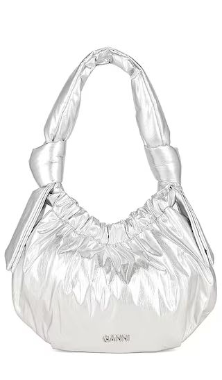 Small Hobo Bag in Silver | Revolve Clothing (Global)