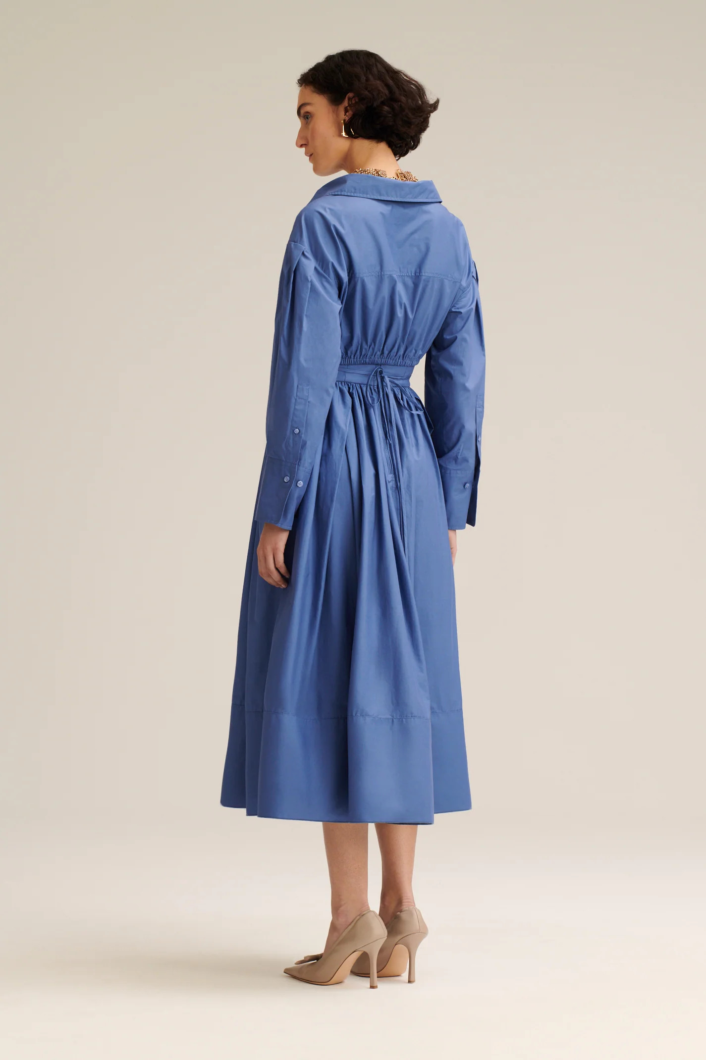 PARACHUTE WRAP SHIRT - DENIM - Scanlan Theodore | Scanlan Theodore