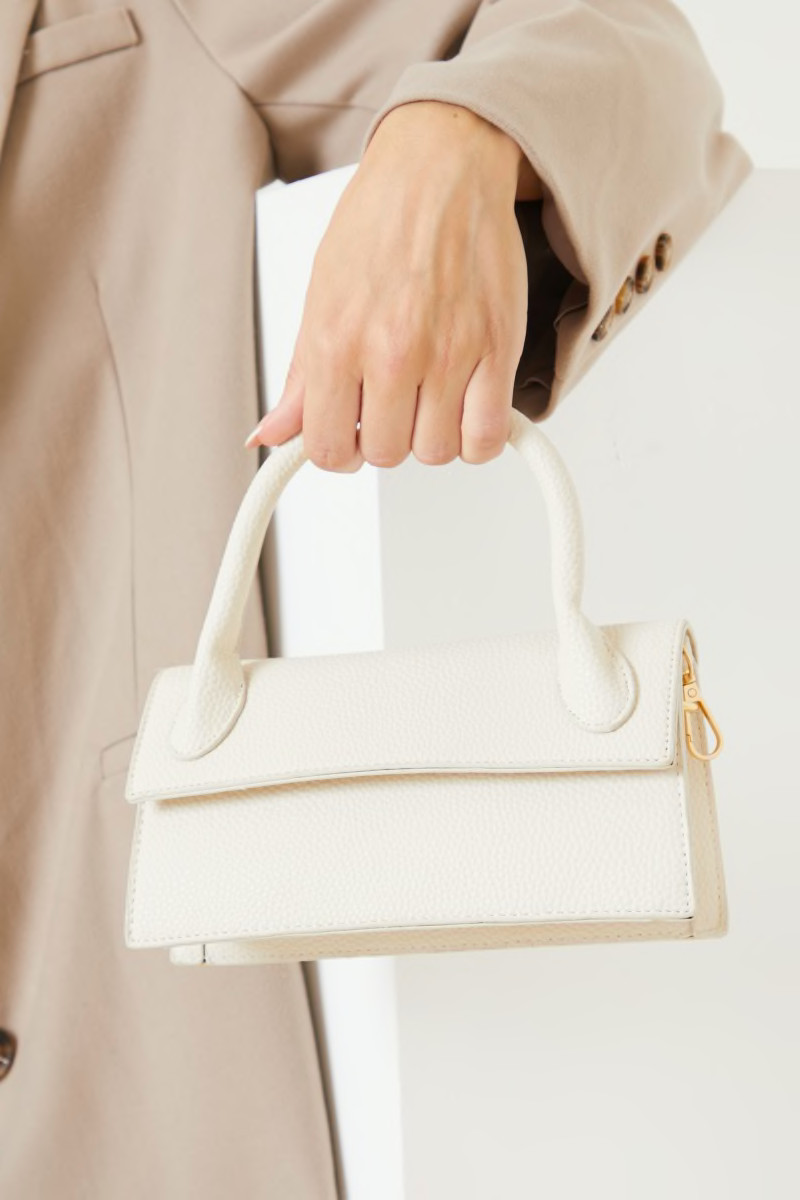 NUDE RECTANGLE BAG | In The Style (UK)