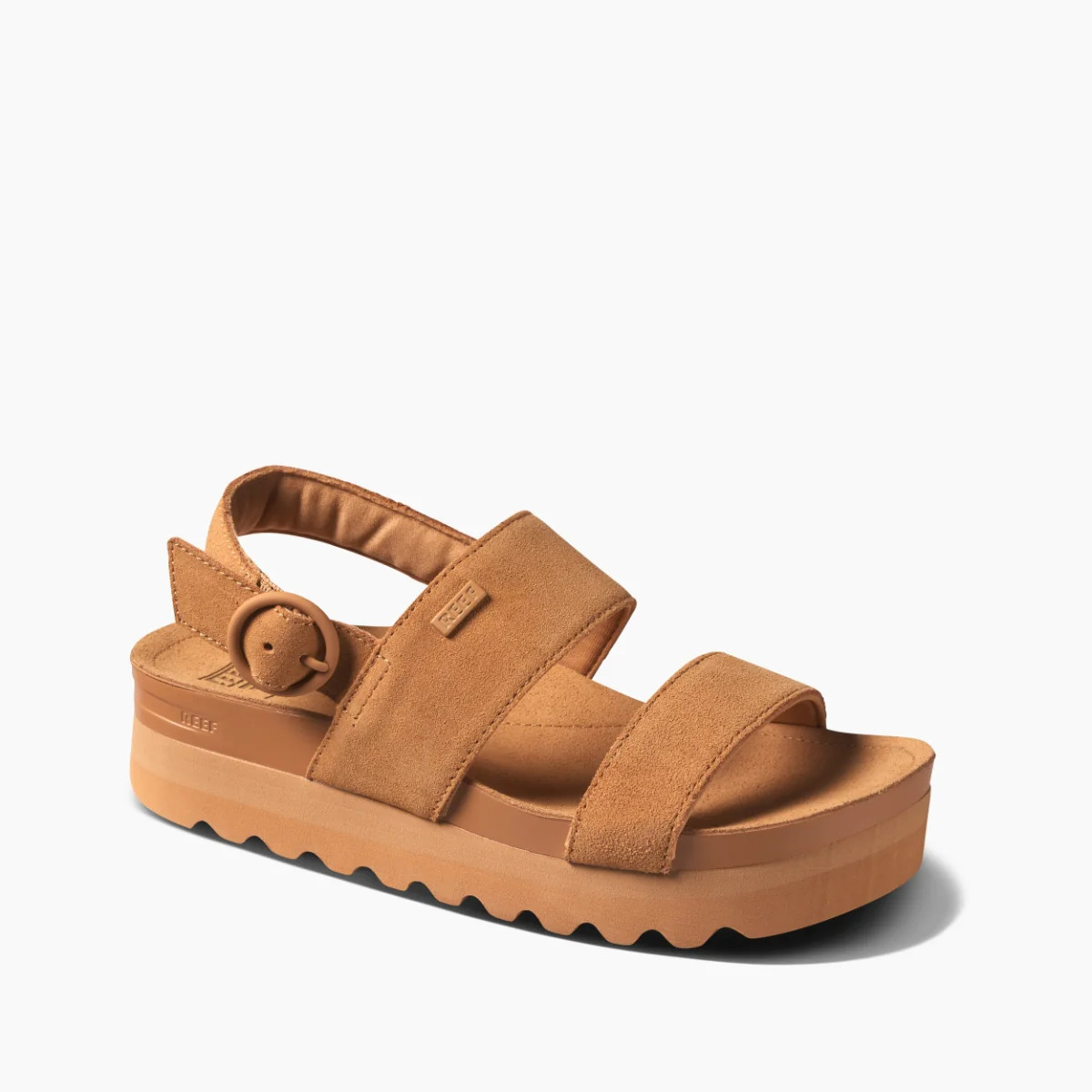 Women's Vista Hi Buckle Suede Sandals in Natural | REEF® | Reef