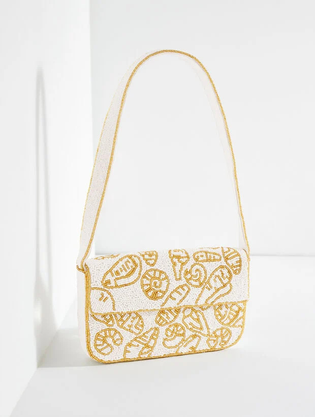 Seashell Beaded Shoulder Bag | Talbots