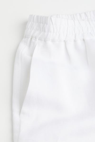 Wide linen-blend trousers | H&M (UK, MY, IN, SG, PH, TW, HK)