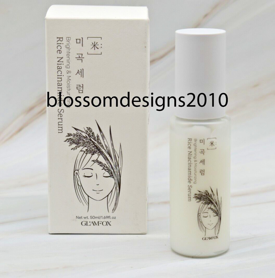 GLAMFOX Rice Niacinamide Serum 1.69 fl. oz Expires 2026 | eBay US