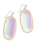 Kendra Scott Danielle Drop Earrings for Women, Fashion Jewelry, 14k Rose Gold-Plated, Iridescent Dic | Amazon (US)