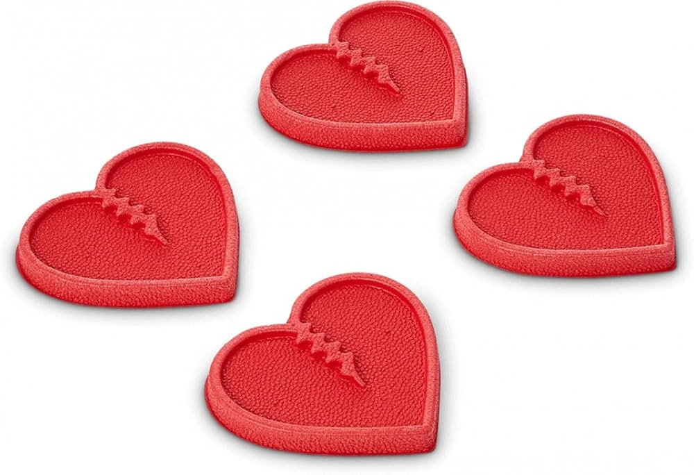 Red Mini Hearts Traction Stomp Pad by Crab Grab 2025 | Amazon (US)