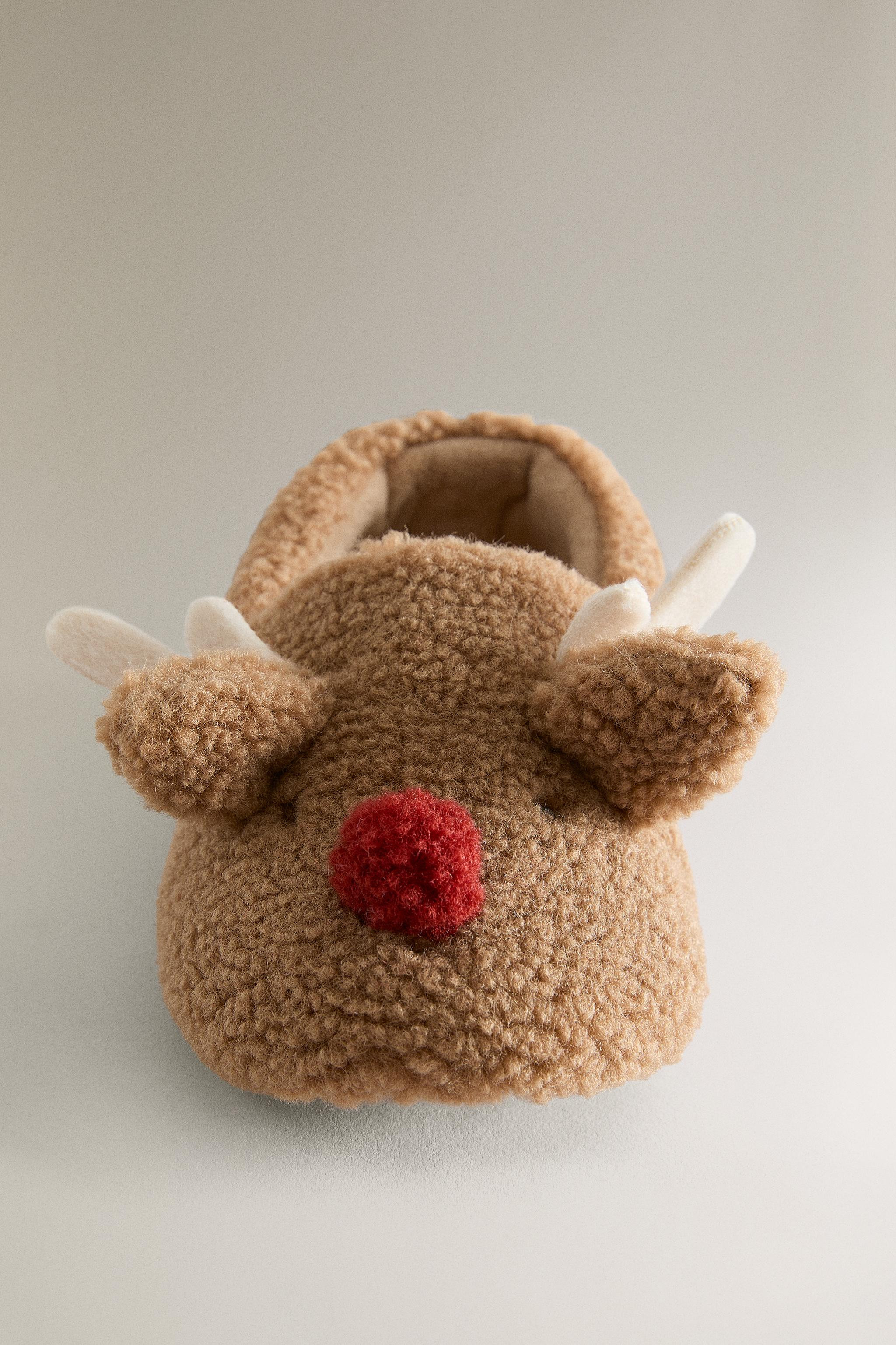 CHILDREN'S REINDEER SLIPPERS | Zara UK