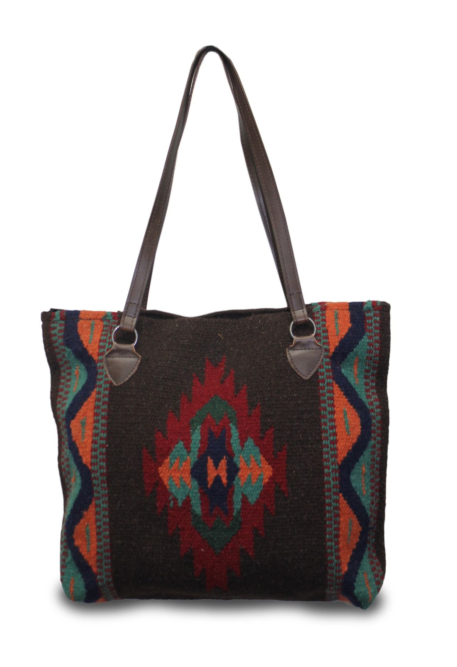 Southwest Boutique Wool Tote Purse Bag Native American Western Style Handwoven | Amazon (US)