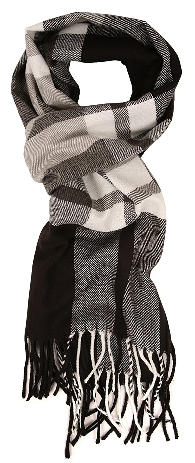 Love Lakeside-Men's Cashmere Feel Winter Plaid Scarf | Amazon (US)