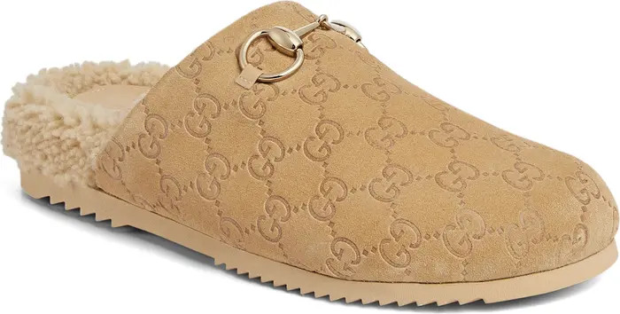 Gucci Sol Genuine Shearling Mule (Women) | Nordstrom | Nordstrom