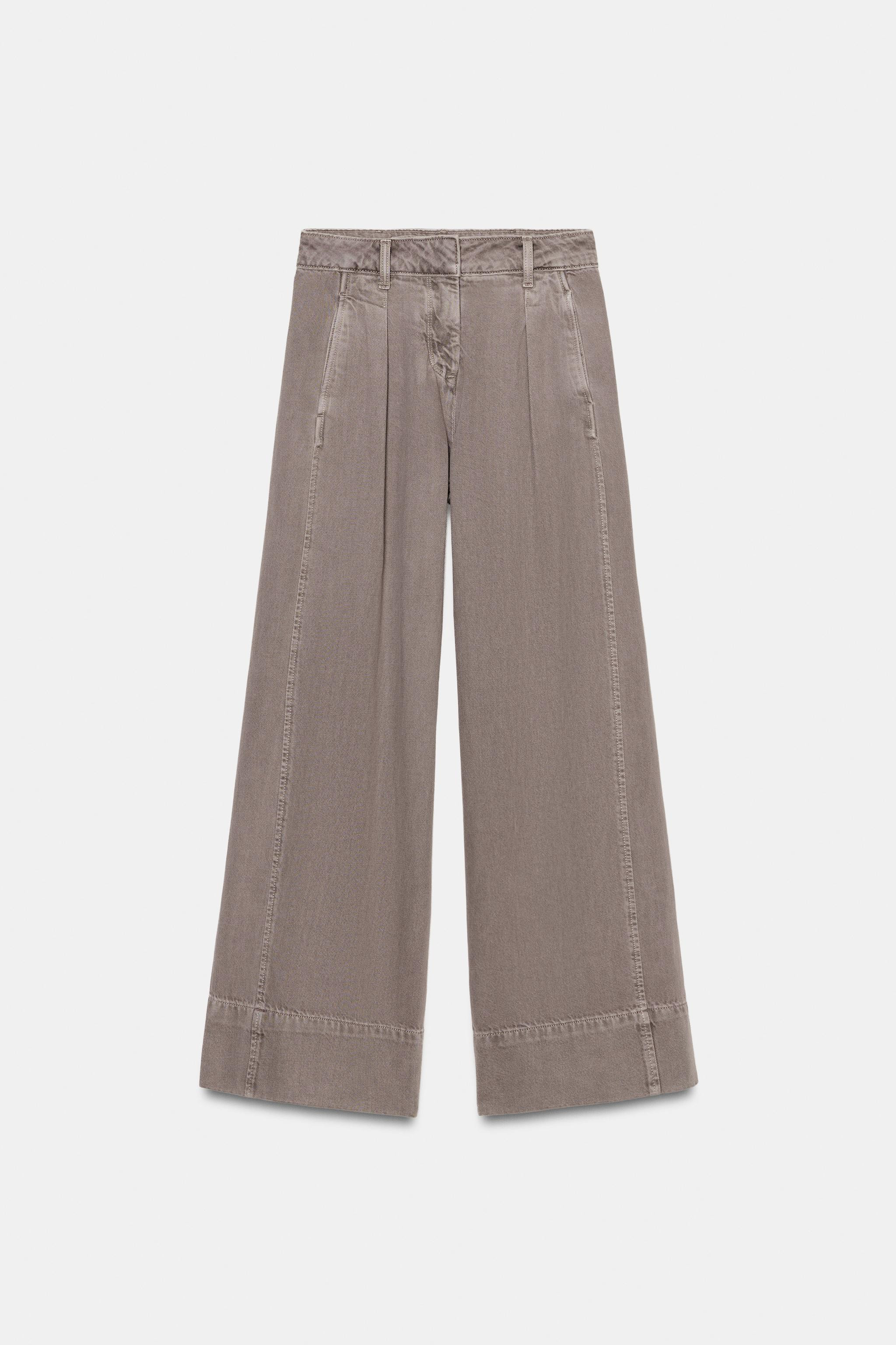 Z1975 MID-RISE WIDE LEG DART JEANS | Zara US