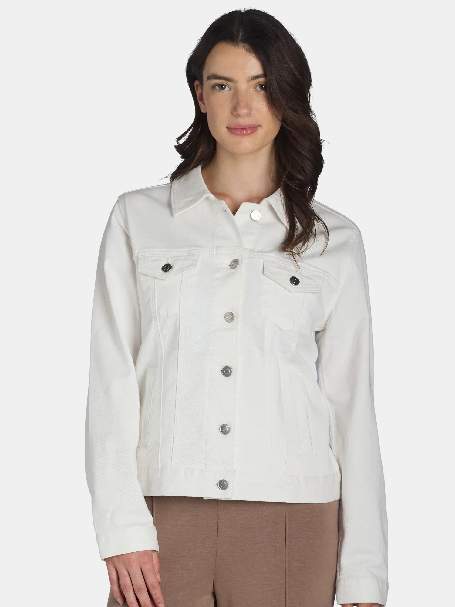 Time and Tru Women's and Women's Plus Denim Jacket, Sizes XS-4X | Walmart (US)