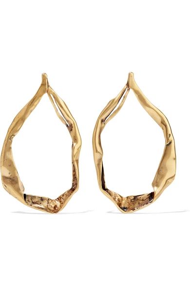 TOM FORD - Gold-tone Hoop Earrings - one size | NET-A-PORTER (US)