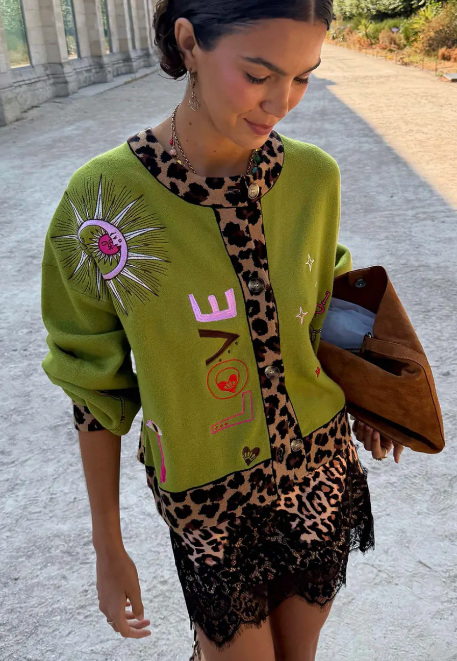 Never Fully Dressed Olive Amore Forrest Cardigan - September must have! 

 #LTKFashionMonth #LTKuk #LTKautumn
