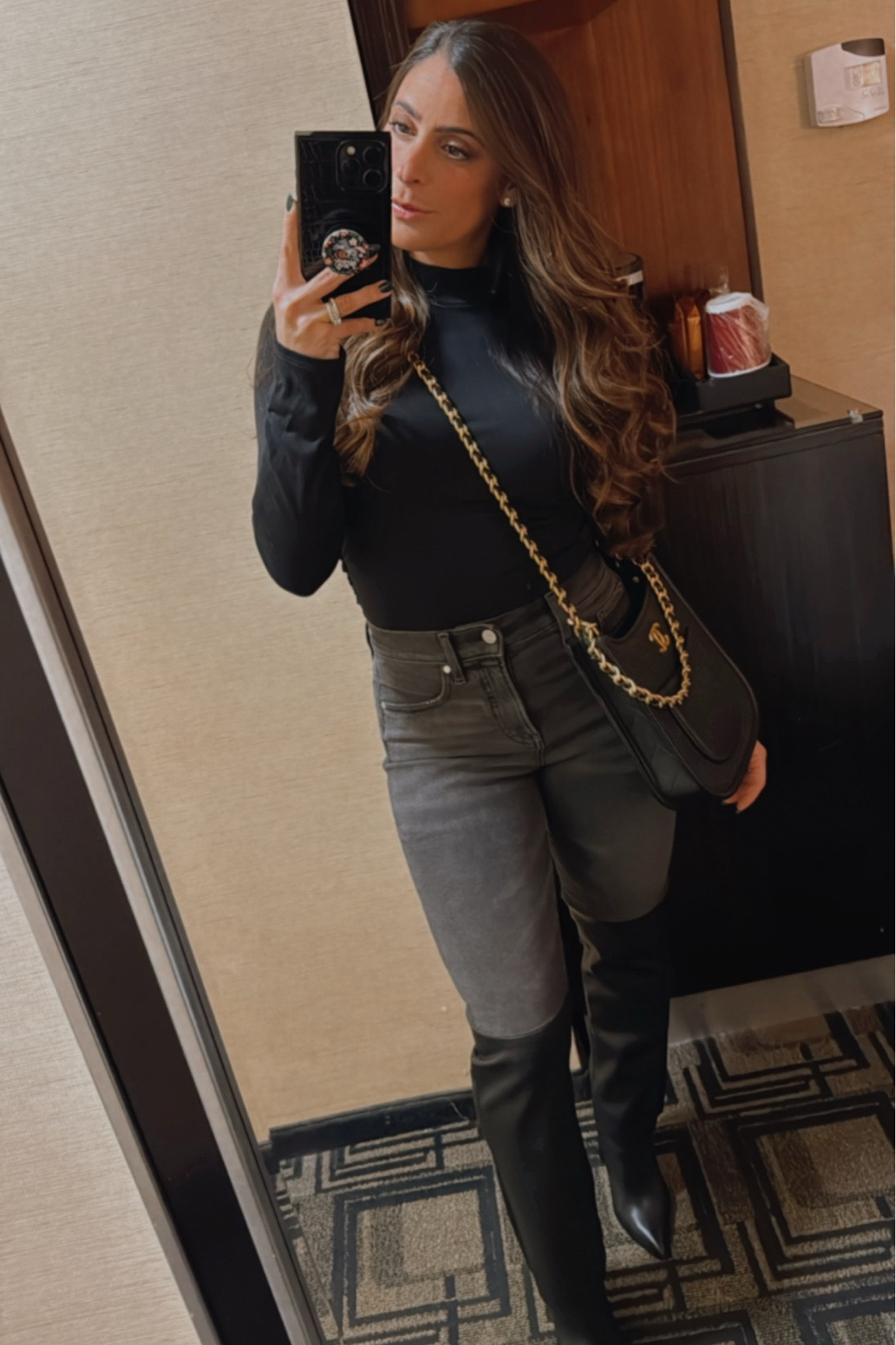 Winter night out looks! #ootn #blackonblack 

#LTKParties #LTKSaleAlert #LTKStyleTip