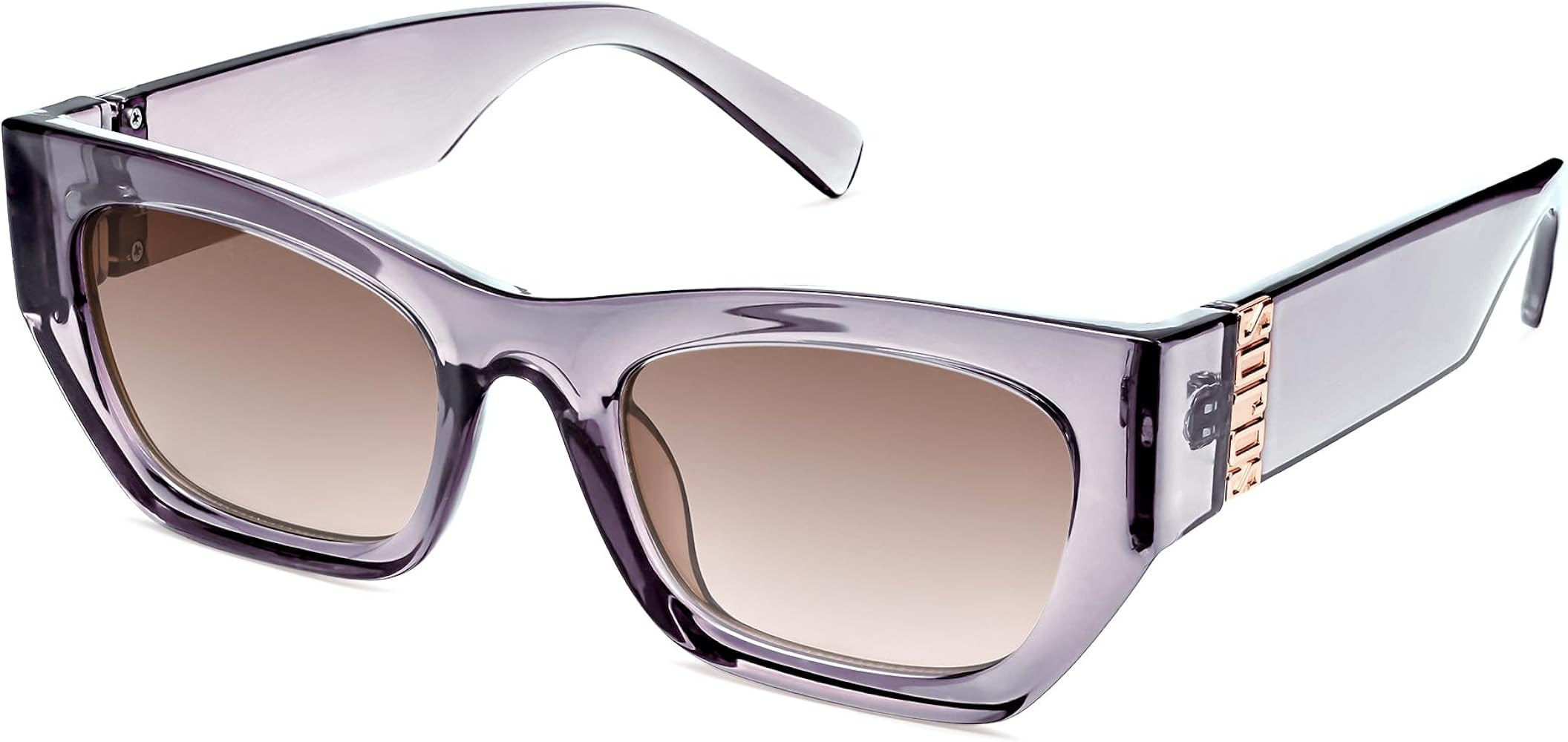 SOJOS Trendy Rectangle Cateye Sunglasses Womens Mens UV400 Fashion Chic Chunky Shades SJ2296 | Amazon (US)