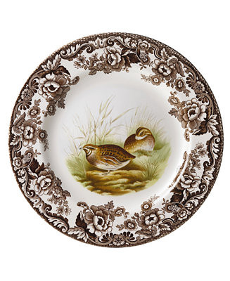 Spode Woodland by Quail Dinner Plate - Macy's | Macy's