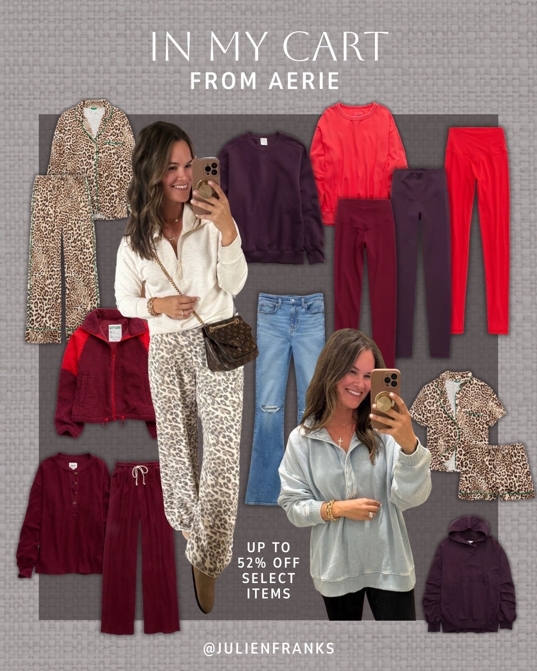 Styles I’ve been eyeing from Aerie. 💛 So many good cozy loungewear pieces and matching sets at such a great price. Perfect for layering during cold weather months. Get up 52% off select items!

#aeriefinds #loungewear #matchingset #pajamas #leopardprint #cozystyle #winteroutfits #casuauloutfits #salealert 

#LTKSeasonal #LTKHoliday #LTKSaleAlert