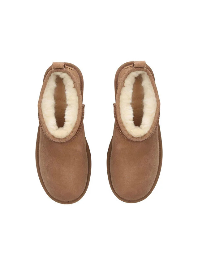 Brown UGG Classic Ultra Mini Suede Ankle Boots | Slippers | Fenwick | Fenwick