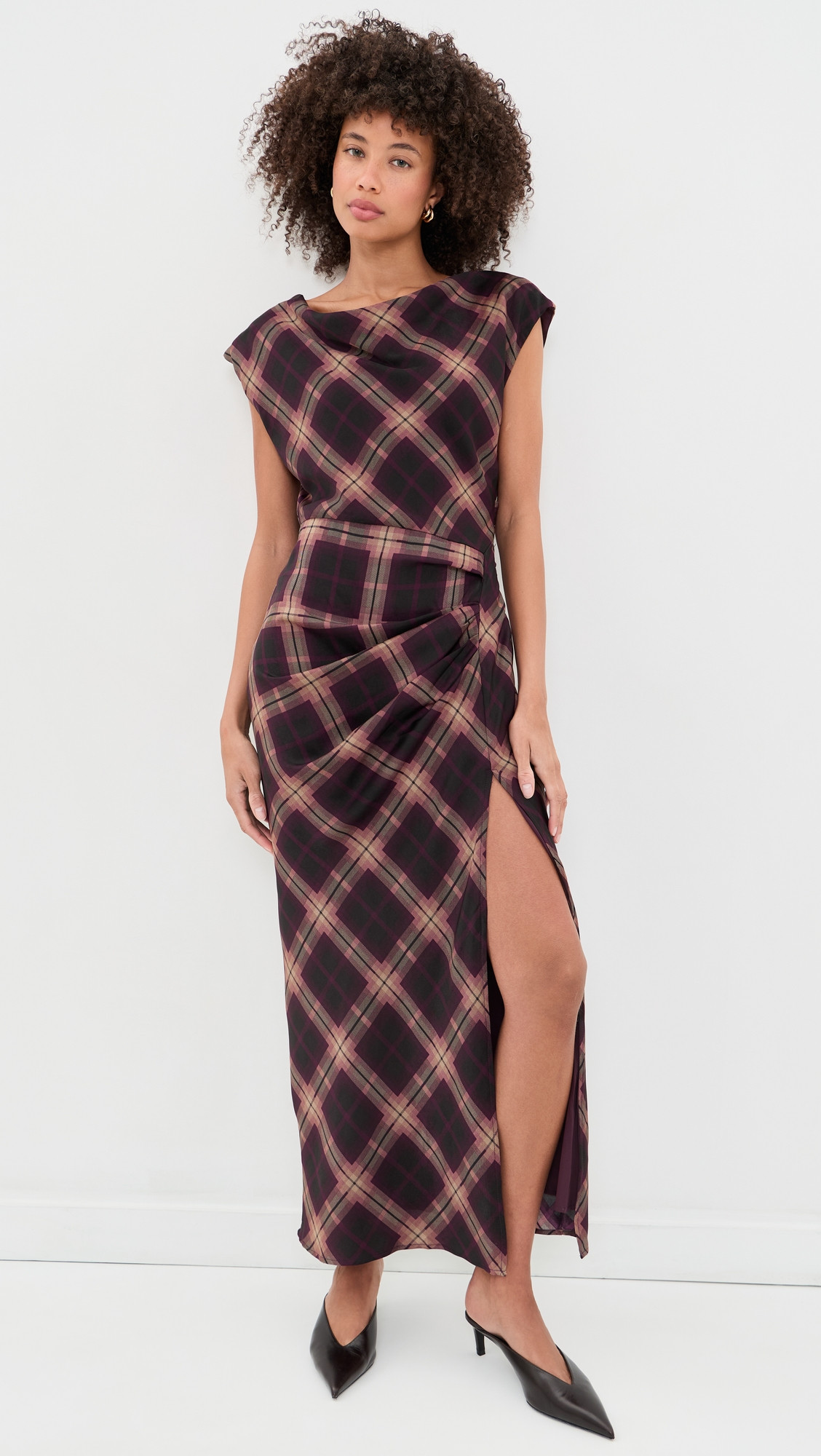 Line & Dot Kristopher Maxi Dress Burgundy S | Shopbop